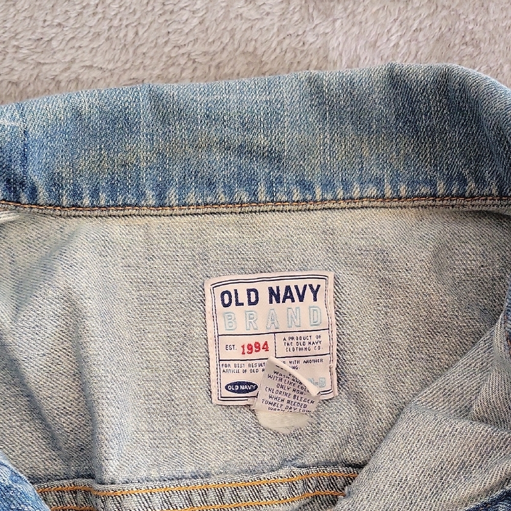 Old Navy Light Blue Jean Jacket - Picture 3 of 3